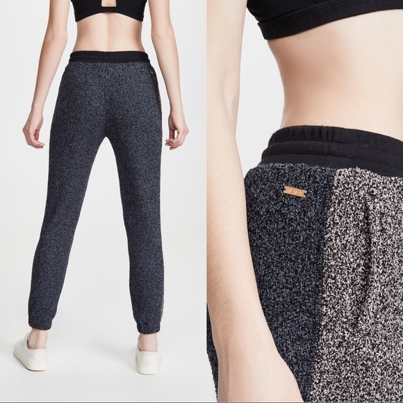 Alala • Retreat sweatpants joggers charcoal boucle knit pull on pants blue grey - Picture 6 of 12